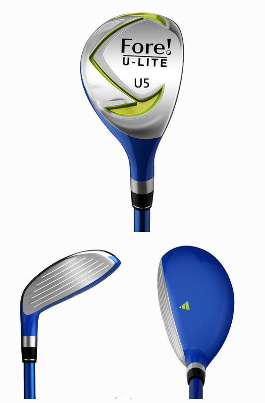 Fore! U-Lite Kids Golf Hybrid for Ages 6-8 Blue
