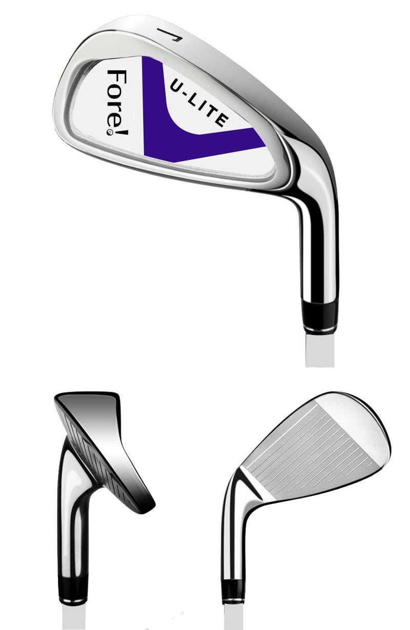 Load image into Gallery viewer, Fore! Ulite Girls Golf 7 Iron for Ages 3-5 Purple
