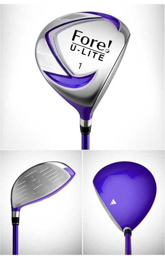 Fore! Ulite Girls Golf Driver for Ages 3-5 Purple