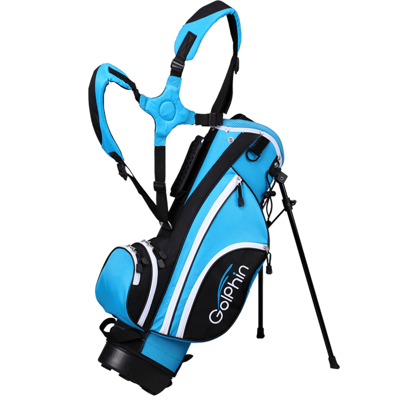 Load image into Gallery viewer, GolPhin GFK 4 Club Kids Golf Set for Ages 7-8 (48-53 inches) Blue
