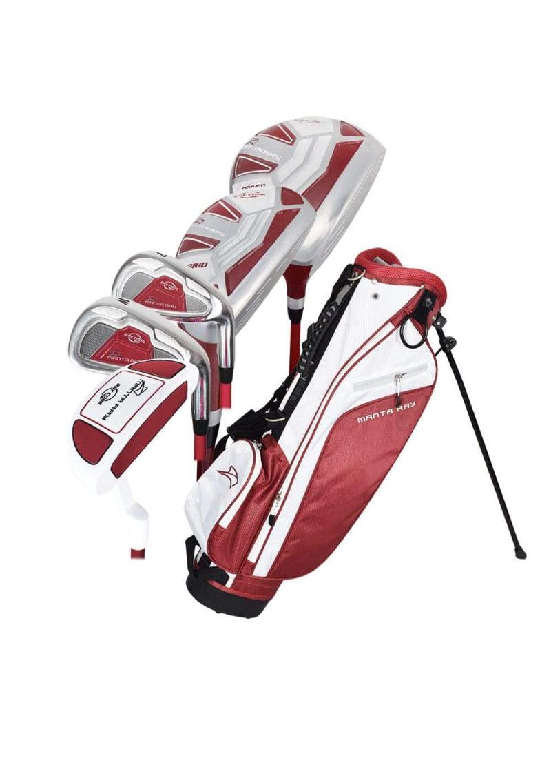 Load image into Gallery viewer, Ray Cook Manta Ray 5 Club Junior Golf Set for Ages 9-12 Red
