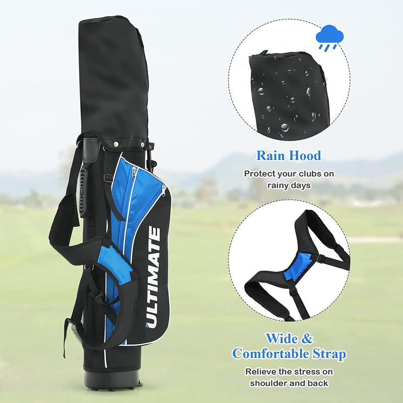 Load image into Gallery viewer, Tangkula Ultimate 4 Club Kids Golf Set for Ages 11-13 (57-63 inches) Blue
