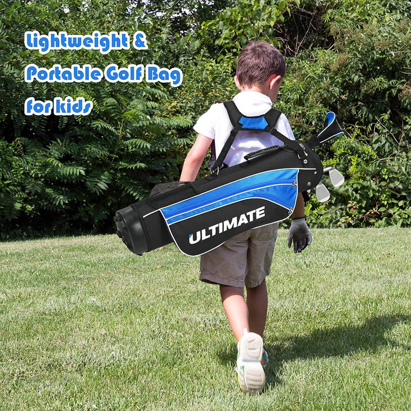Load image into Gallery viewer, Tangkula Ultimate 4 Club Kids Golf Set for Ages 8-10 (50-57 inches) Blue
