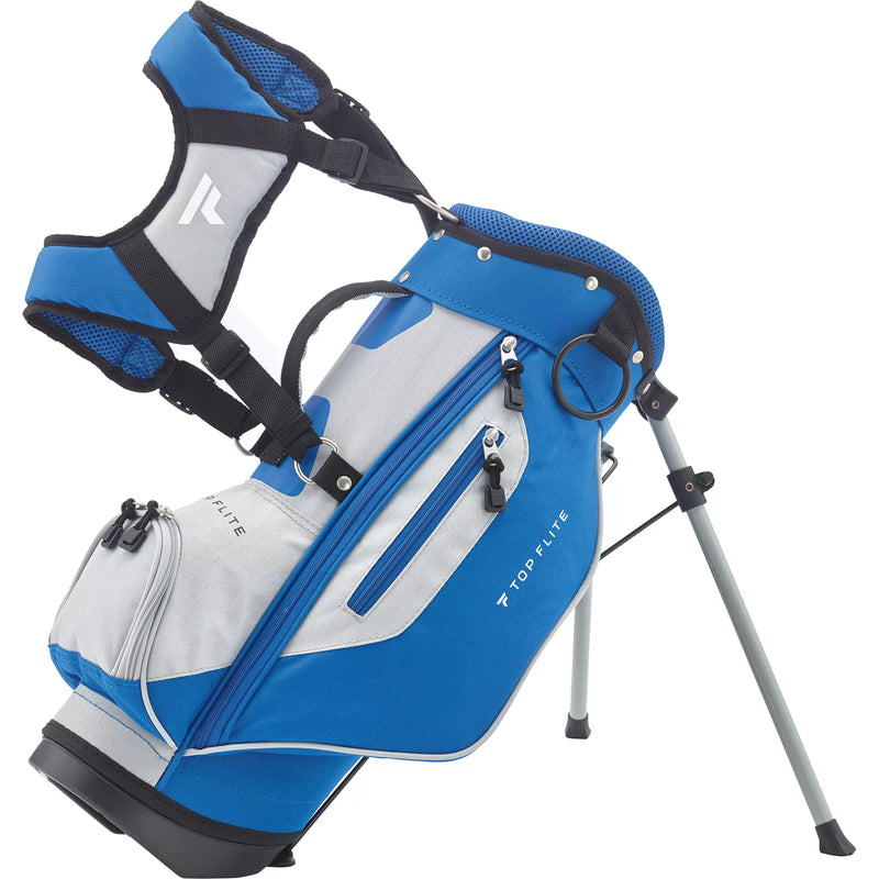 Load image into Gallery viewer, Top Flite Kids Golf Stand Bag for Ages 3-6 Blue and White
