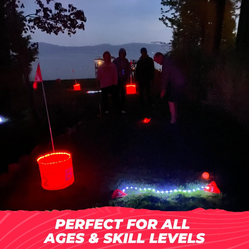 Load image into Gallery viewer, Bucket Golf 9 Hole Glow In The Dark Golf Game
