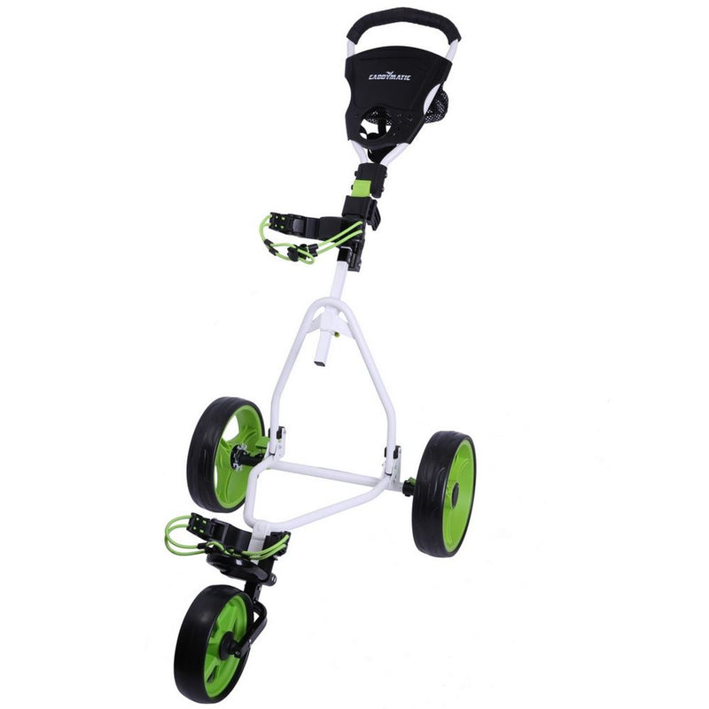 Load image into Gallery viewer, Caddymatic 3 Wheel Junior Golf Cart Green &amp; White
