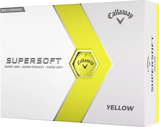 Callaway Supersoft Golf Balls Yellow