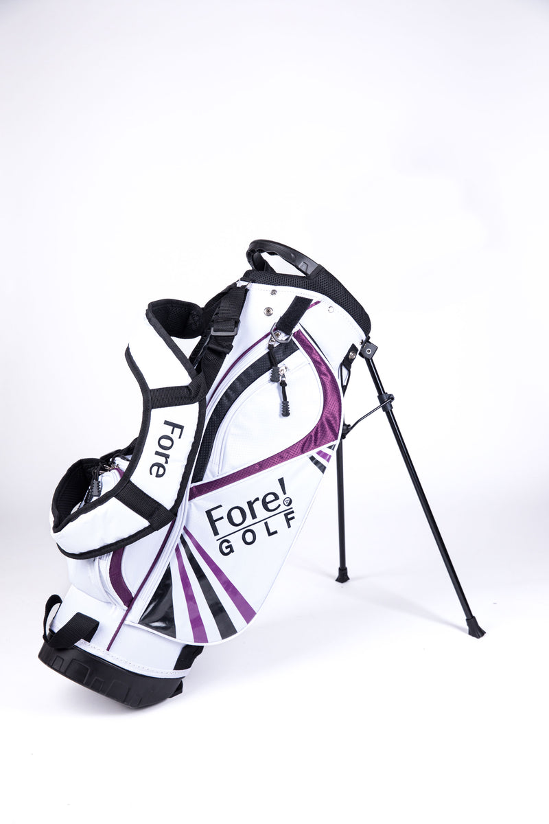 Load image into Gallery viewer, Fore! U-Lite 4 Club Girls Golf Set for Ages 6-8 (kids 44-52&quot; tall) Purple
