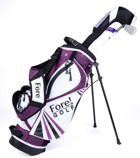 Fore! U-Lite 3 Club Girls Golf Set for Ages 3-5 (kids 36-44" tall) Purple