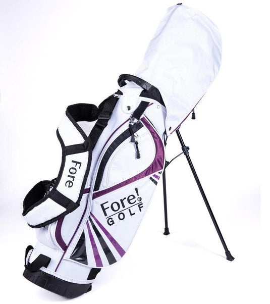 Fore! U-Lite 4 Club Girls Golf Set for Ages 6-8 (kids 44-52" tall) Purple