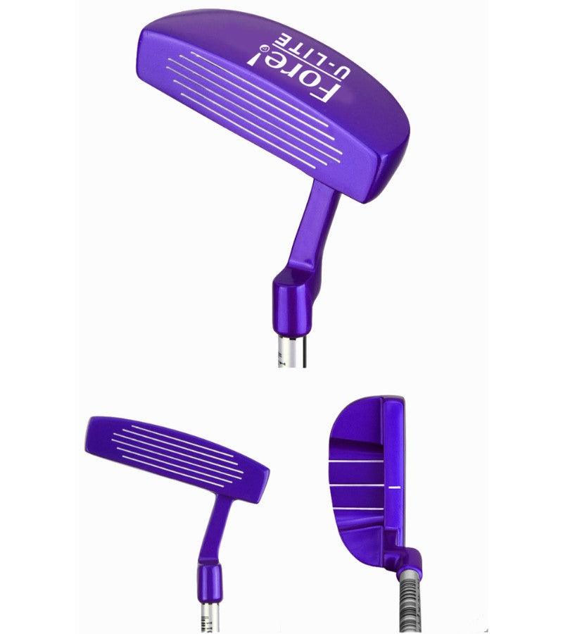 Load image into Gallery viewer, Fore! U-Lite 3 Club Bundle for Girls Ages 3-5 Purple (kids 36-44&quot; tall) - No Bag

