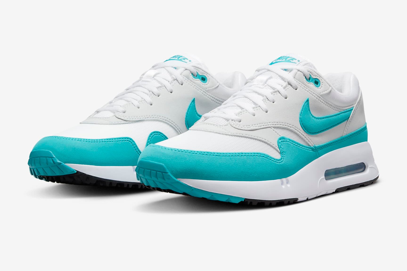 Blue and white nike air max 1 deals