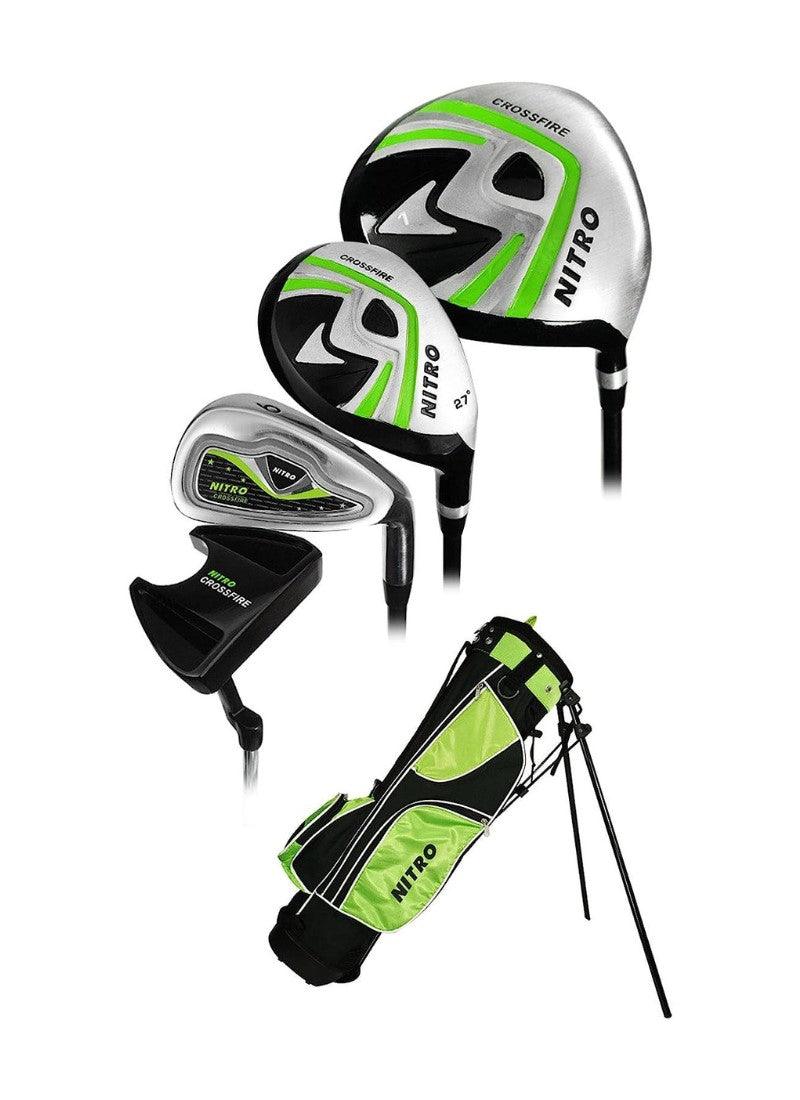 Load image into Gallery viewer, Nitro Crossfire 5 Club Junior Golf Set for Ages 9-12 Green
