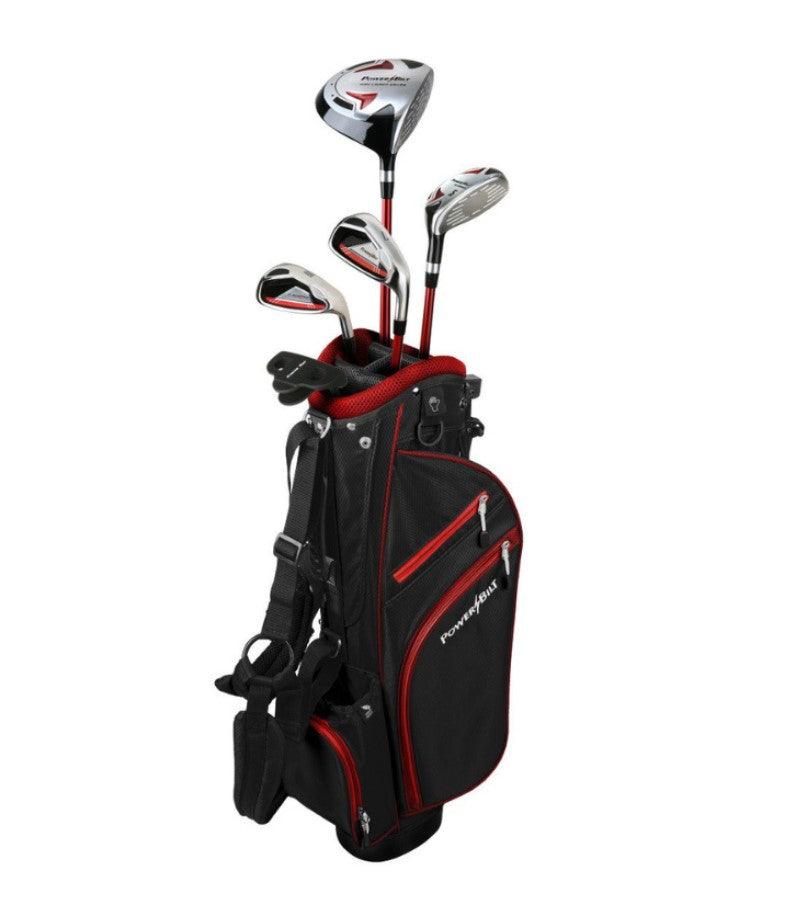 Load image into Gallery viewer, PowerBilt 5 Club Junior Golf Set Ages 12=14 Red
