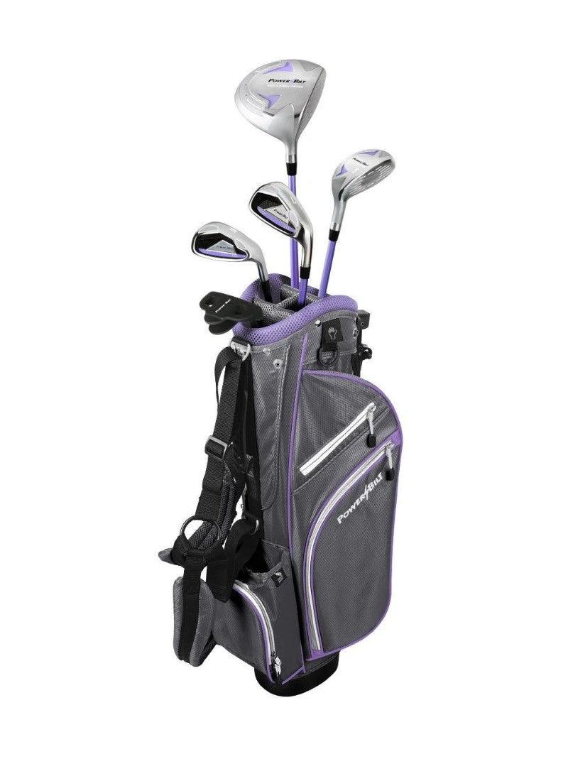 Load image into Gallery viewer, Powerbilt 5 Club Girls Golf Set Ages 9-12 Lavender
