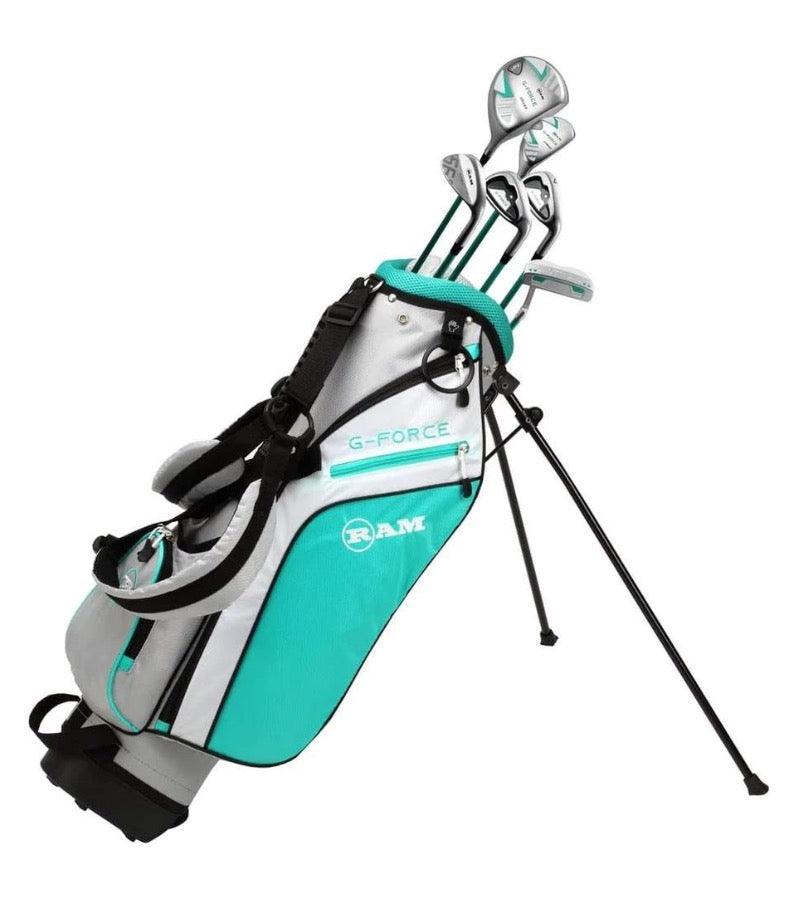 Load image into Gallery viewer, Ram G-Force 6 Club Girls Golf Set for Ages 7-9 Baby Blue
