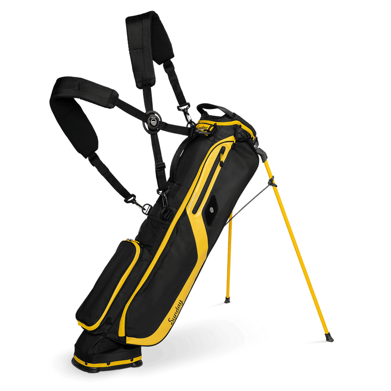 Load image into Gallery viewer, Sunday Golf El Camino Golf Bag Black Yellow
