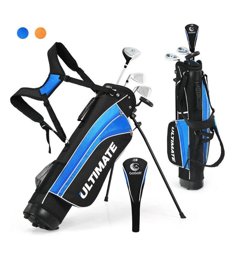 Load image into Gallery viewer, Tangkula Ultimate 4 Club Junior Golf Set Ages 11-13 Blue
