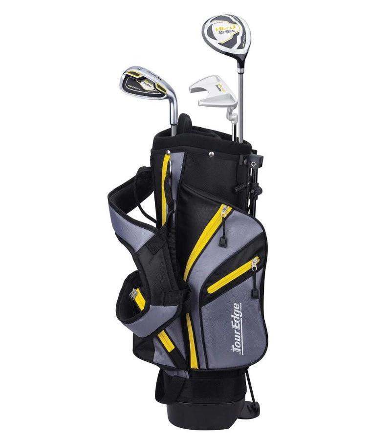 Load image into Gallery viewer, Tour Edge HL-J Junior 3 Club Golf Set for Ages 3-6 (kids 40-46&quot; tall) Yellow
