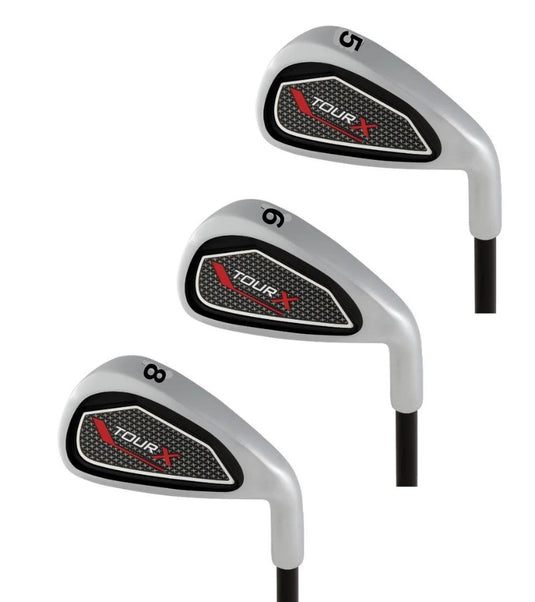 Tour X Three Club Iron Bundle for Ages 8-11 Red