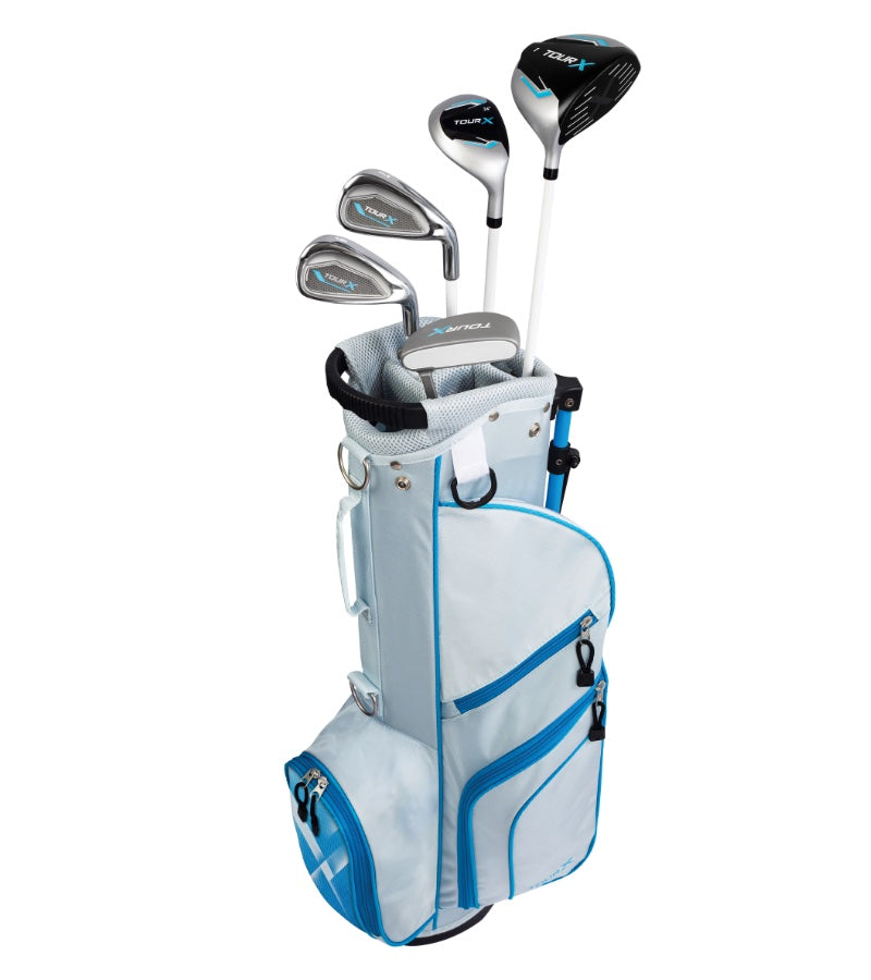 Load image into Gallery viewer, Tour X 5 Club Girls Golf Set for Ages 12-14 Blue
