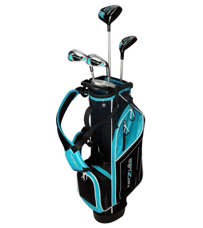 Load image into Gallery viewer, Tour X Rezults 5 Club Girls Golf Set for Ages 9-12 Baby Blue
