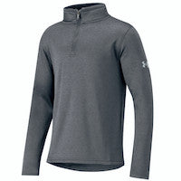 Load image into Gallery viewer, Under Armour Fleece Youth Golf Quarter Zip Carbon Heather
