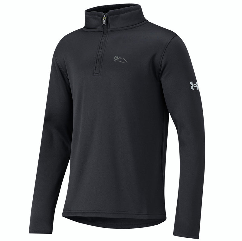 Load image into Gallery viewer, Under Armour Fleece Youth Golf Quarter Zip Black
