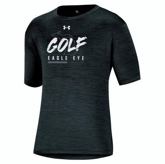 Under Armour Golf Eagle Eye Boys Golf Shirt Black