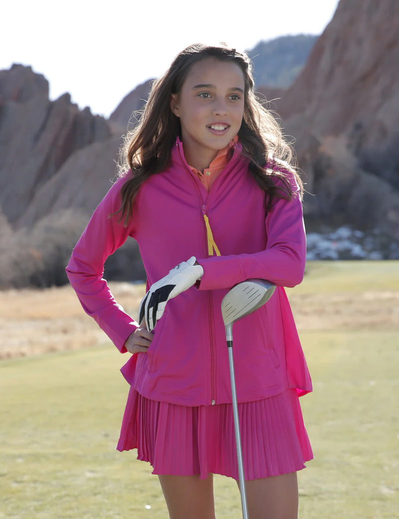 Load image into Gallery viewer, Garb Viola Youth Girls Golf Jacket Pink

