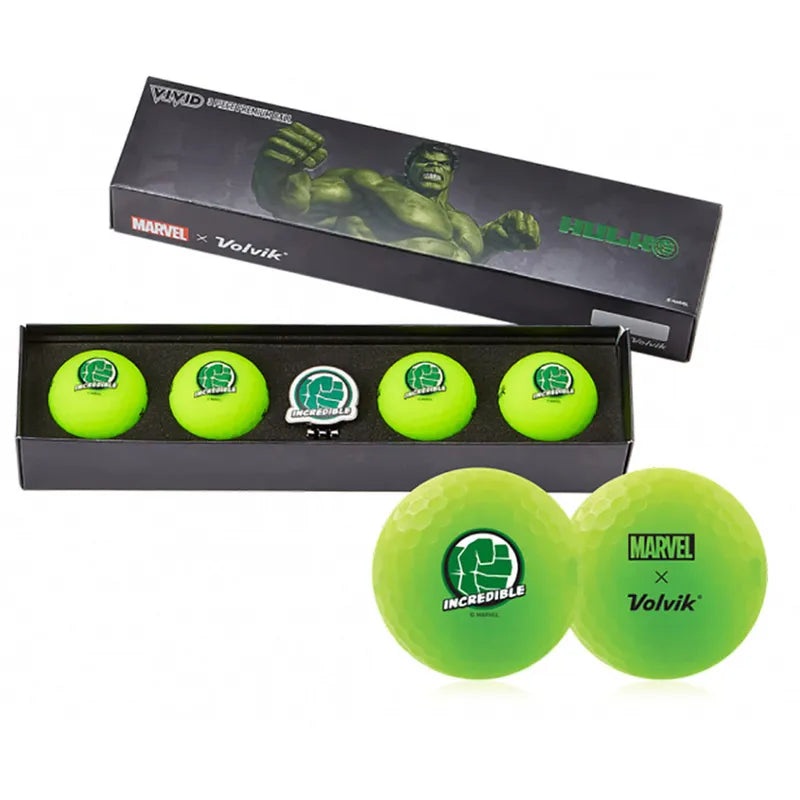 Load image into Gallery viewer, Volvik Vivid Marvel Hulk Golf Balls 2.0
