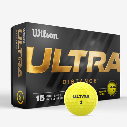 Wilson Ultra Distance Golf Balls Yellow