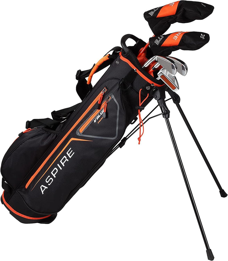 Load image into Gallery viewer, Aspire JLite 5 Club Kids Golf Set for Ages 9-12 (52-60 inches) Orange
