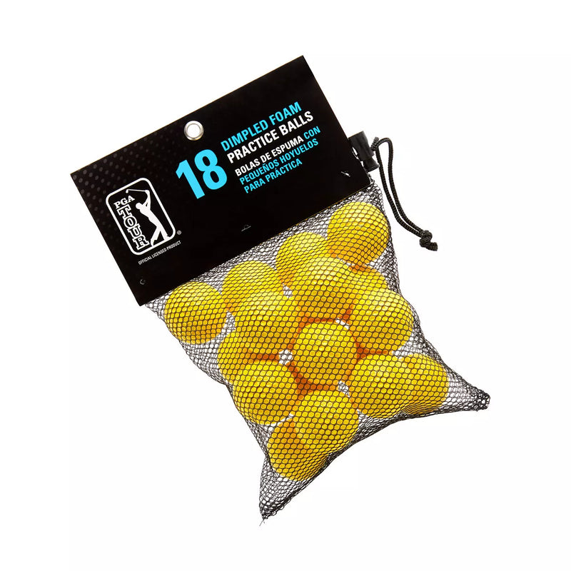 Load image into Gallery viewer, PGA Tour 18-pack Foam Practice Golf Balls - Yellow or Pink
