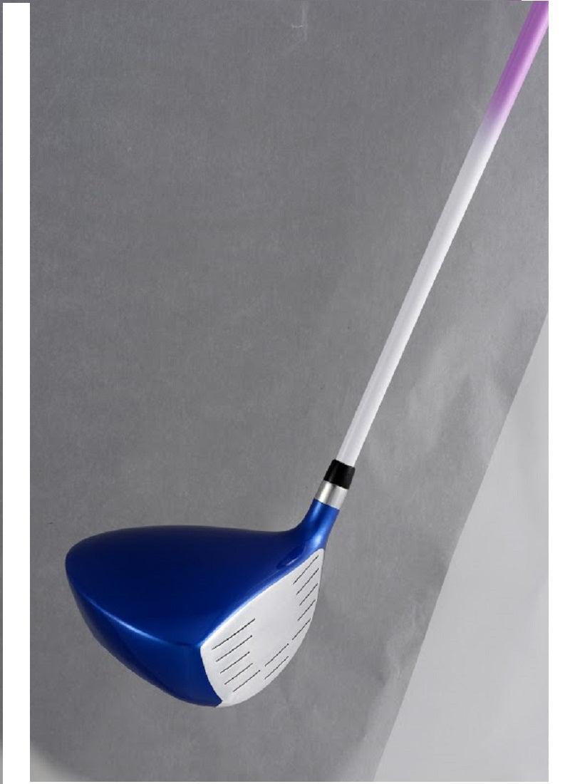 Load image into Gallery viewer, Rising Star 3 Fairway Wood Side View Blue Head Lavender Ages 8-10
