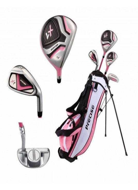 Precise X7 4 Club Girls Golf Set for Ages 3-5 (36-44 inches) Pink - Used
