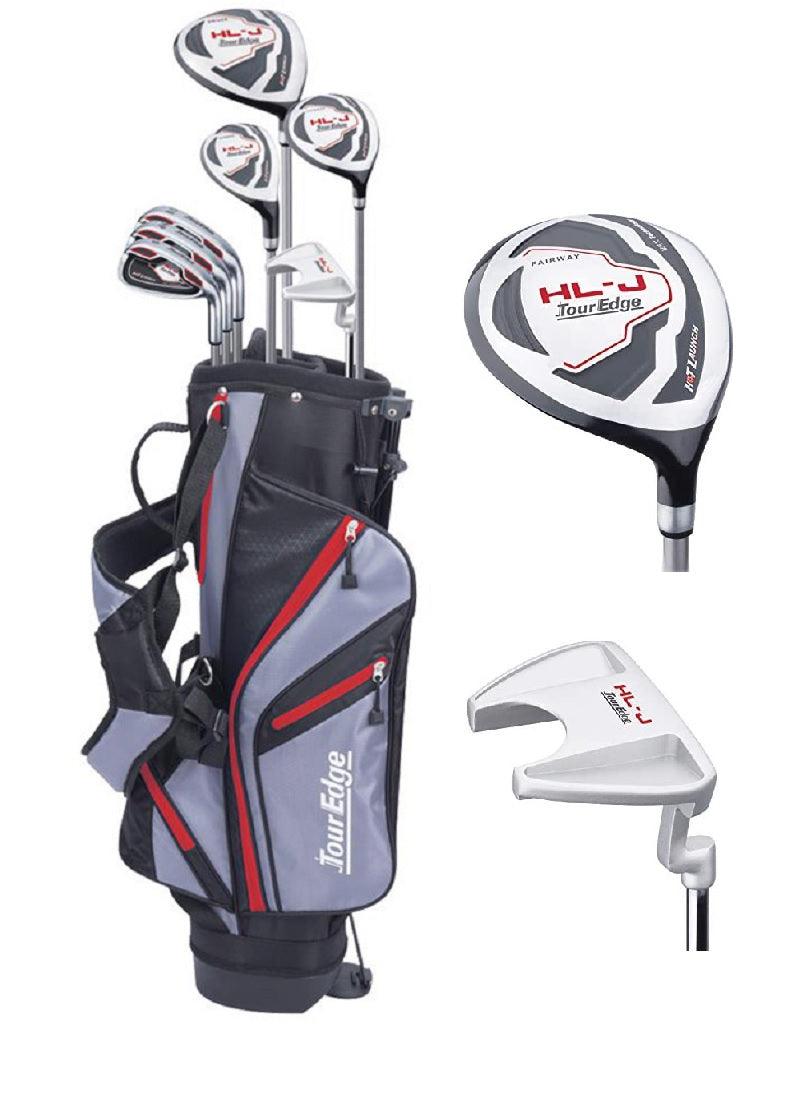 Tour Edge HL-J Junior 7 Club Golf Set for Ages 9-12 (58-64 inches) Red