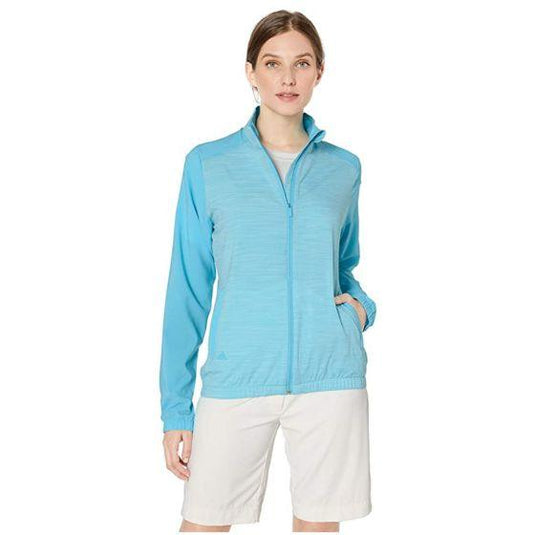Adidas Golf Women's Zip Up Wind Jacket Light Blue