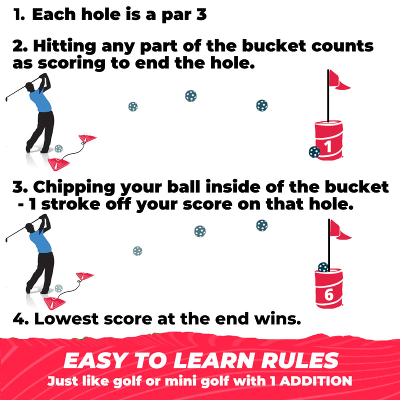 Load image into Gallery viewer, BucketGolf 3 Hole Golf Course Game
