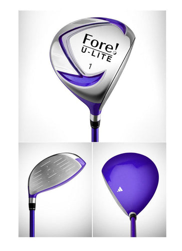 Fore! U-Lilte Girls Golf Driver for Ages 6-8 Purple - Right & Left Hand
