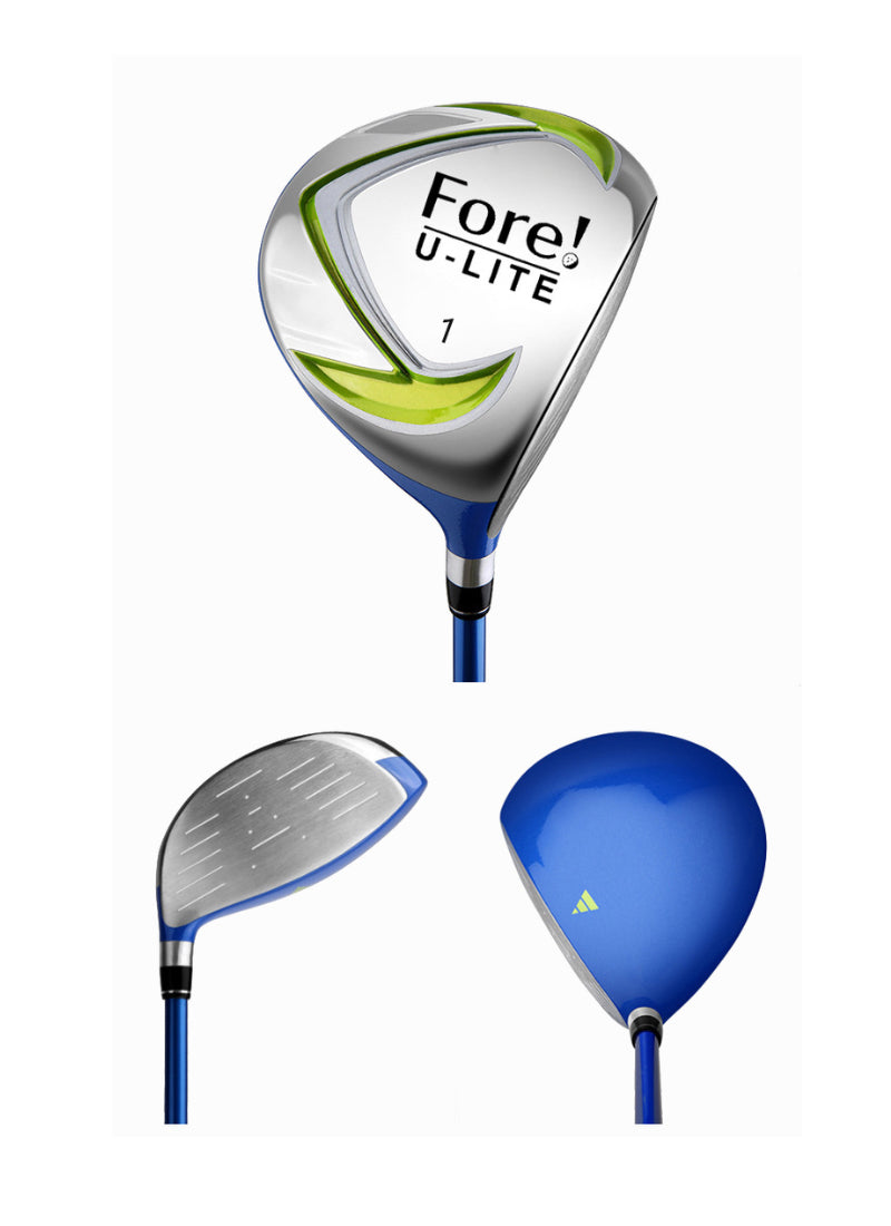 Load image into Gallery viewer, Fore! U-Lite 3 Club Kids Golf Set for Ages 3-5 (kids 36-44&quot; tall) Green
