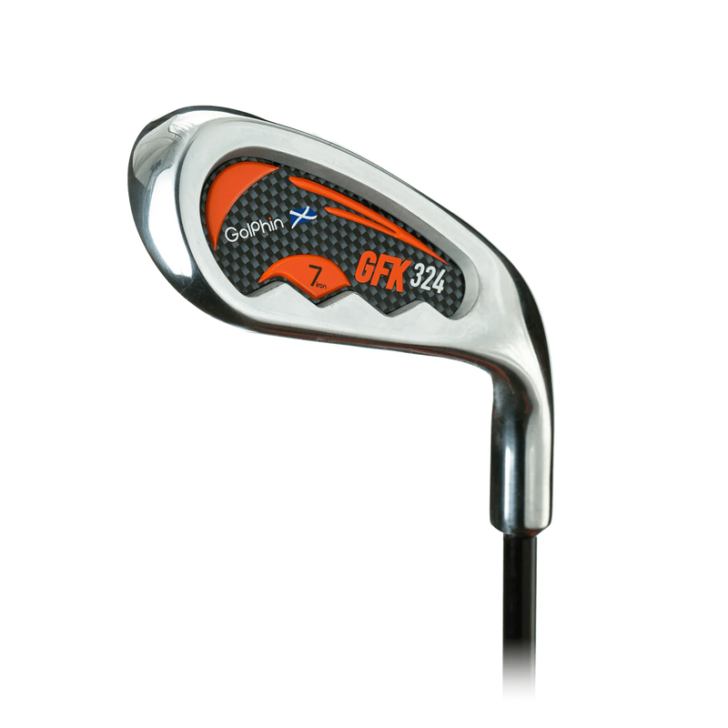 Load image into Gallery viewer, GolPhin GFK Kids Golf 7 Iron Ages 3-4 Orange

