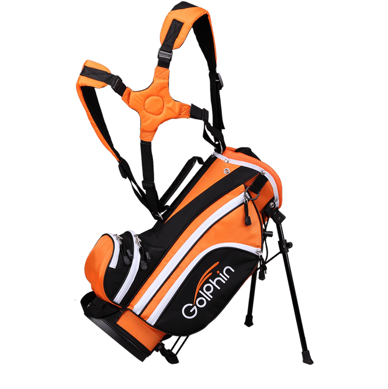 Load image into Gallery viewer, GolPhin GFK 4 Club Kids Golf Set for Ages 3-4 (36-44 inches) Orange
