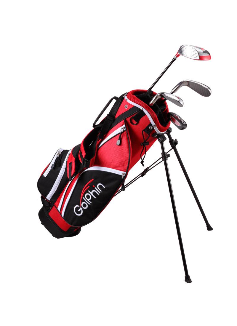 Load image into Gallery viewer, GolPhin GFK 4 Club Kids Golf Set for Ages 9-10 (53-57 inches) Red
