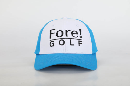 Fore! Golf Boys Youth Golf Hat Blue