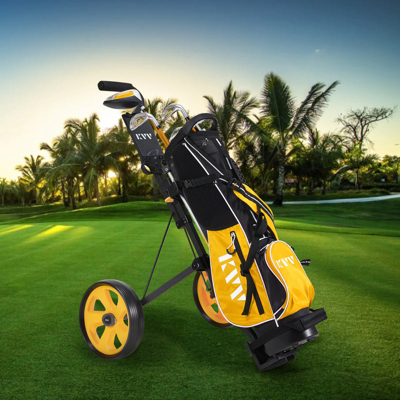 Load image into Gallery viewer, KVV 2-Wheel Kids Golf Cart for Ages 3-10 Yellow
