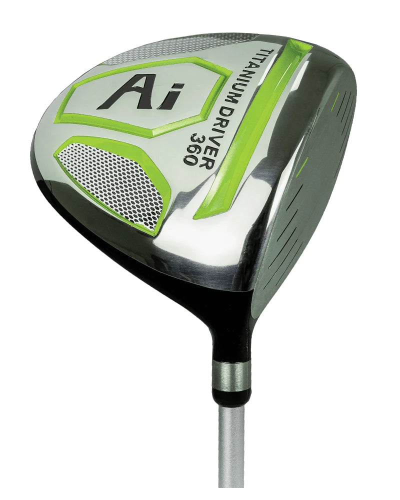Load image into Gallery viewer, Lynx Ai 4 Club Junior Golf Set for Ages 9-11 (kids 54-57&quot; tall) Green

