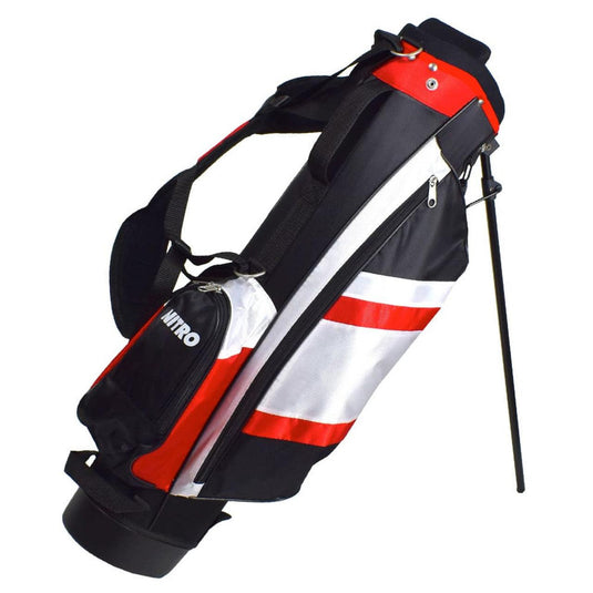 Nitro Blaster Pro Kids Golf Bag for Ages 9-12 Red Black