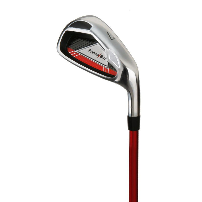 Load image into Gallery viewer, PowerBilt Junior 7 Iron Ages 12-14 Red
