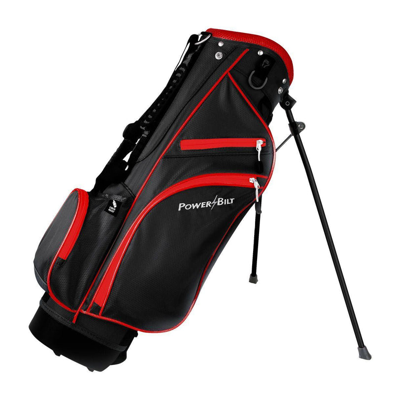 Load image into Gallery viewer, PowerBilt Junior Golf Bag Red Black

